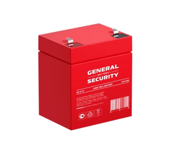 Изображение товара Аккумуляторная батарея GENERAL SECURITY GS5-12 12В 5 Ач УТ-00000505