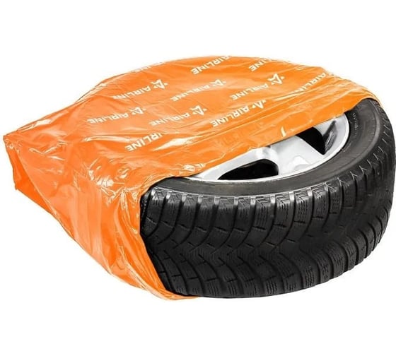 Изображение товара Пакеты для колес Airline R12-22, 4 шт в рулоне, 115x115 см, 17 мкм, оранжевый ADPB012