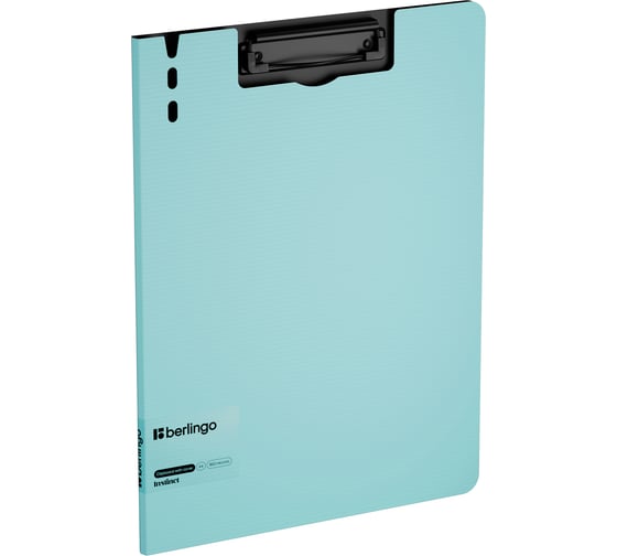 Изображение товара Папка-планшет с зажимом BERLINGO Instinct A4, пластик полифом, аквамарин/черный PPf_93204