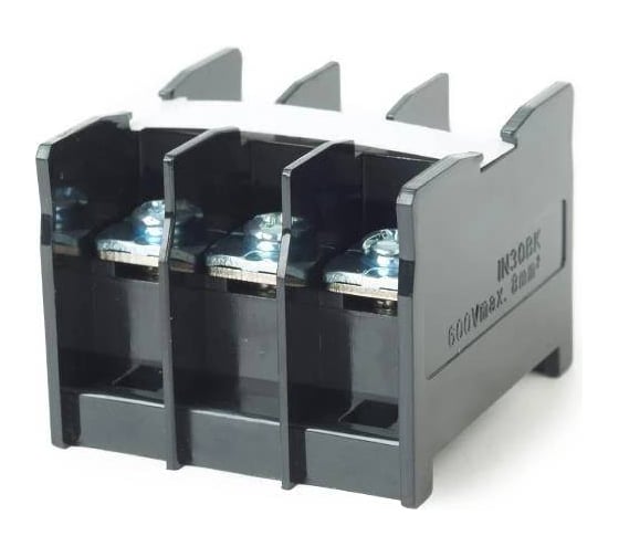 Изображение товара Блок зажимов HLT на DIN БЗД 3 -50А (10шт./уп.) 081-33-08