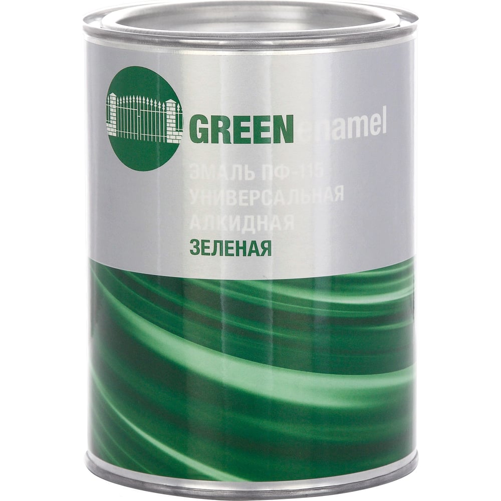 Изображение товара Эмаль ЗАО Декарт ПФ-115 зеленая 0,8 кг 30513