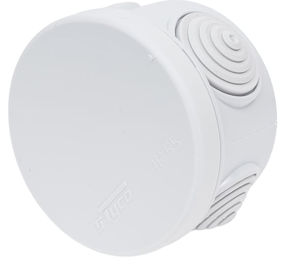 Изображение товара Коробка распаячная Рувинил для открытой проводки Тусо D 60мм H 40мм серая 67010М