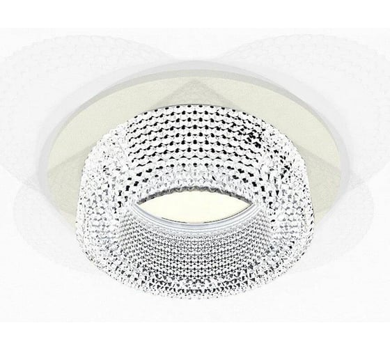 Изображение товара Светильник точечный De Fran GU10, белый+ прозрачный, БЕЛОНА, FT9411 WH