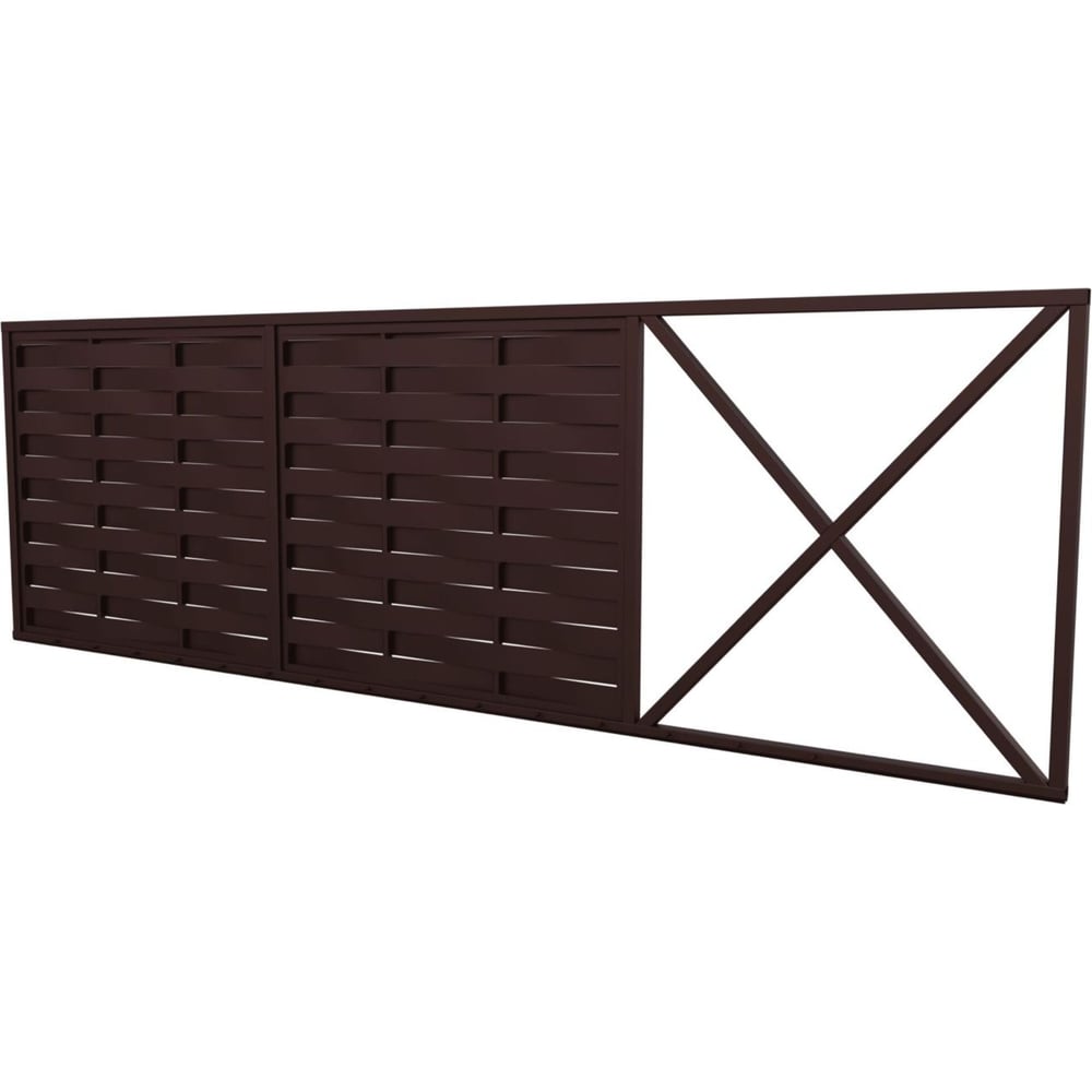 Изображение товара Комплект жалюзи ворот из оцинкованной стали RAL 8017 2000x4000 мм