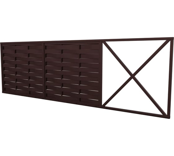 Изображение товара Комплект жалюзи ворот МЕТАЛЛИК и КО УТЁС 2000x4000 RAL 8017 О0000134441