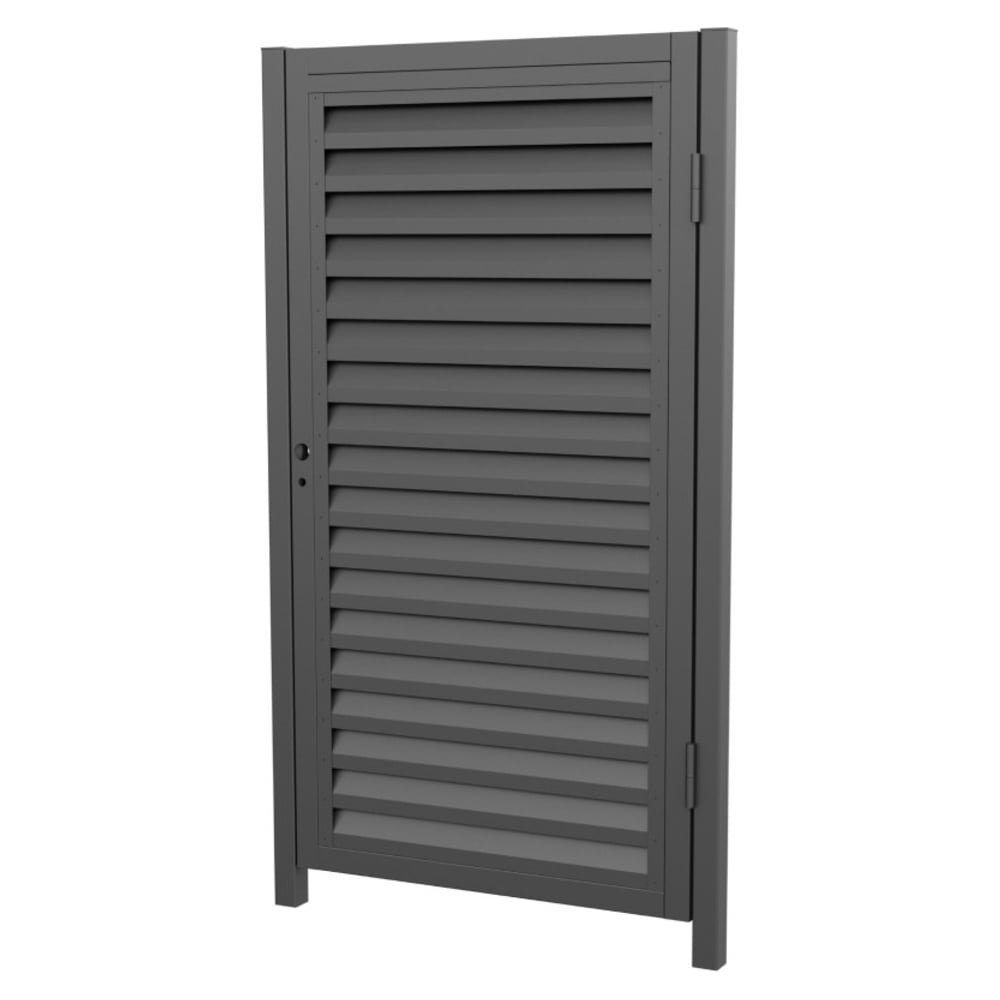 Изображение товара Комплект Жалюзи калитки МЕТАЛЛИК и КО ВЕРШИНА 2000x1000 RAL 7024