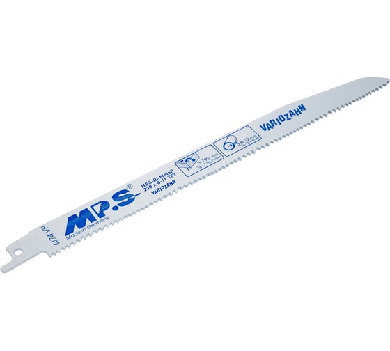 Изображение товара Полотно для сабельных пил MPS по дереву, дереву с гвоздями, металлу, стали, армированному пластику (S 3456 XF), 5 шт., 4474-VP-5