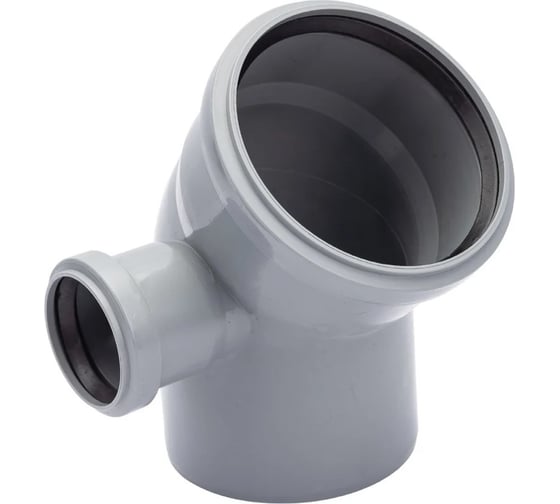 Изображение товара Отвод левый канализационный Millennium 110х50 мм, 45 градусов 18066
