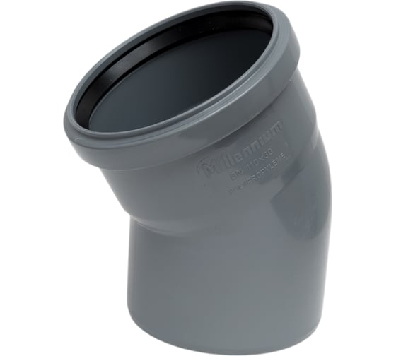 Изображение товара Отвод канализационный Millennium 110мм, 30 градусов 18062