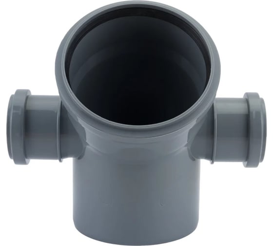 Изображение товара Отвод канализационный Millennium 110х50мм, 45 градусов, с двумя выходами 50мм левый и правый 18072