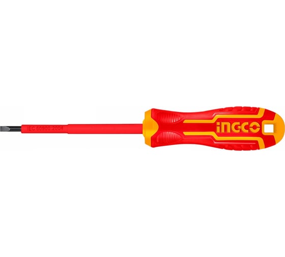 Изображение товара Диэлектрическая плоская отвертка INGCO SL4x100 мм HISD814100