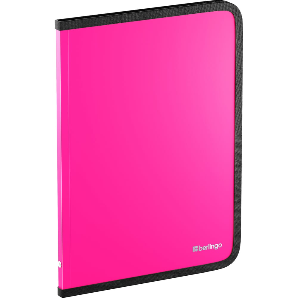 Изображение товара Папка BERLINGO на молнии A4 500 мкм розовый неон