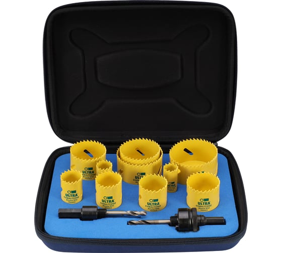 Изображение товара Набор коронок Ultra Bi-metall 19-68мм HSSE-Co8, 12 предметов, 5,5Tpi SCY 3627