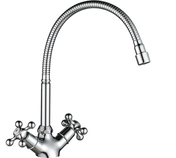 Изображение товара Смеситель для кухни Wesnaart с гибким изливом RASSVET, хром RAS02-180
