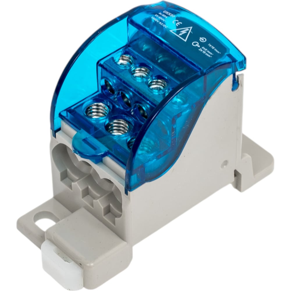 Изображение товара Распределительный блок на DIN-рейку HLT РБЛ Лесенка-80 1П 80А (1x16/4x6+2x16) (6шт./уп.) 081-07-007