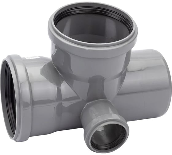 Изображение товара Крестовина канализационная Millennium 110/110/110/50x87 градусов левая двухплоскостная 18052