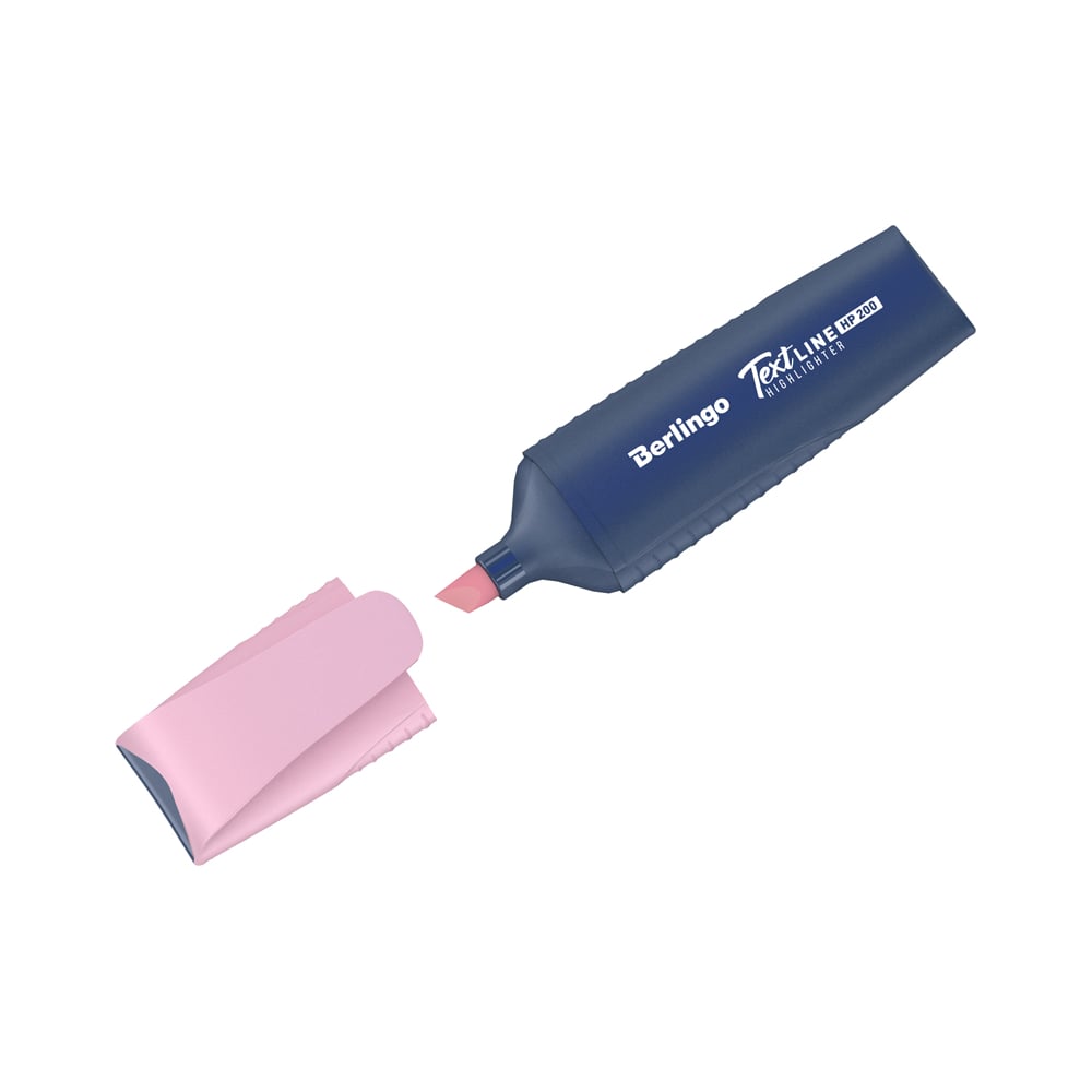 Текстовыделитель Berlingo наклейка пластик интерьерная ная ростомер розовый фламинго и зайчик 50x70 см