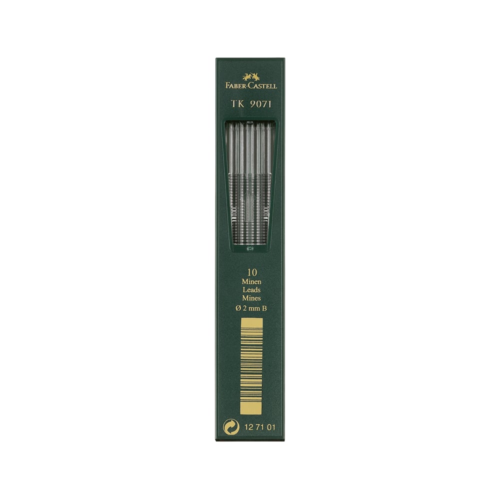 Грифели для цанговых карандашей Faber-Castell ластик faber castell 7041 из каучука для чернографитных и цветных карандашей