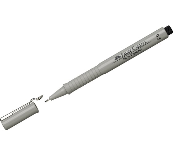 Изображение товара Капиллярная ручка Faber-Castell Ecco Pigment черная, 0.5 мм 166599