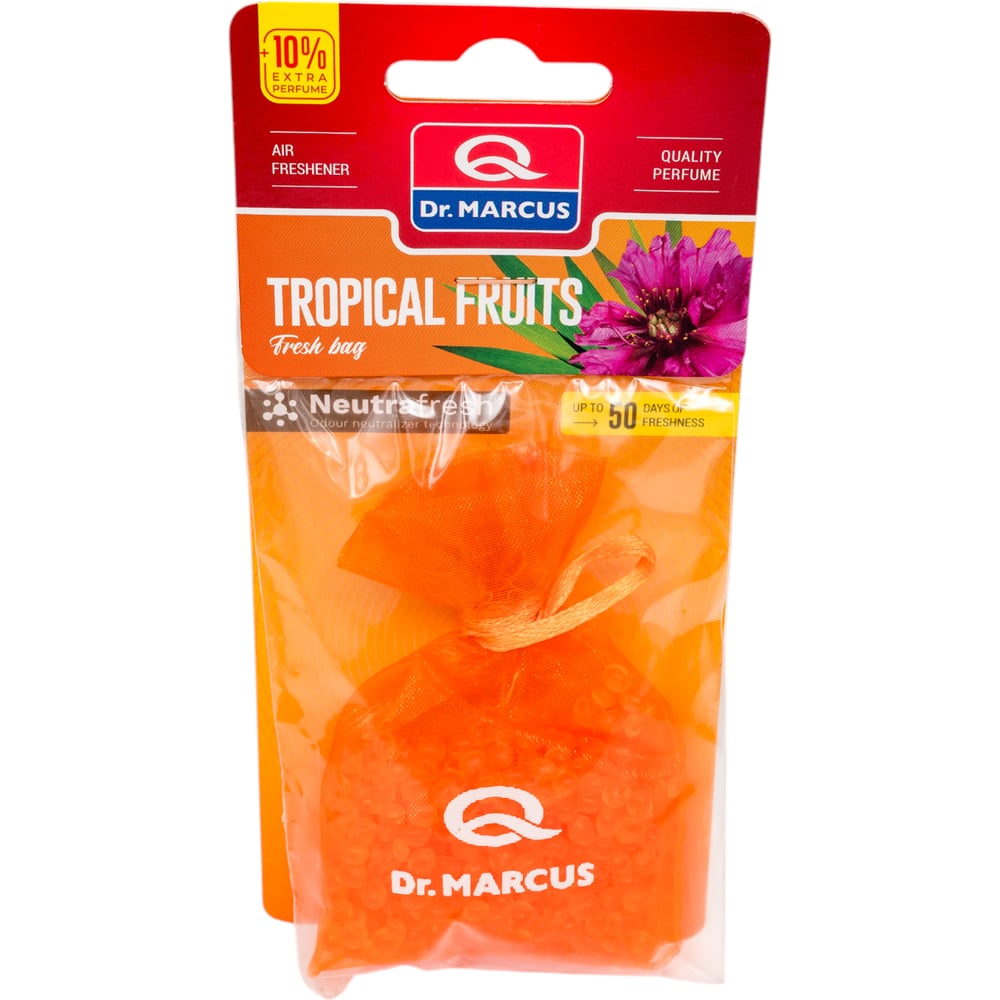 Изображение товара Ароматизатор Dr.Marcus FRESH Bag мешочек с гранулами, Tropical Fruits №433 Изображение товара Ароматизатор Dr.Marcus FRESH Bag мешочек с гранулами, Tropical Fruits №433