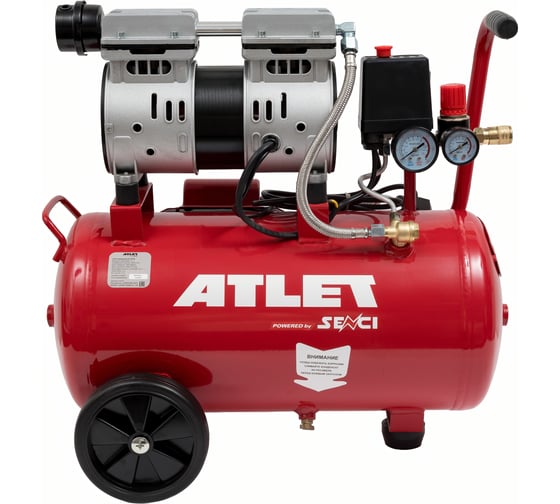 Изображение товара Поршневой безмасляный компрессор ATLET (24 л, 8 бар, 40 л/мин) SC-OF24L