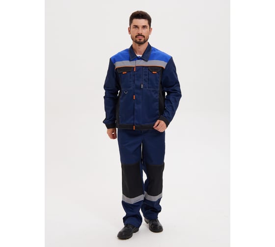 Изображение товара Костюм РАССО "Модуль" куртка+полукомбинезон, цвет синий/черный/василек, р 68-70/194-200 75845 (68/194)