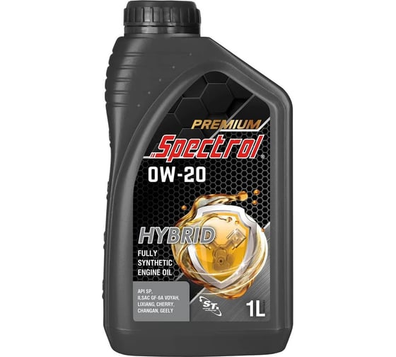 Изображение товара Масло моторное синтетическое Spectrol PREMIUM HYBRID 0W-20 1л 98978