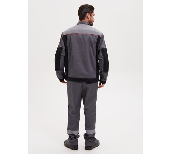 Изображение товара Костюм РАССО "Модуль" куртка+полукомбинезон, цвет темно-серый/черн/светло-серый, р 48-50/182-188 75842 (48/182)