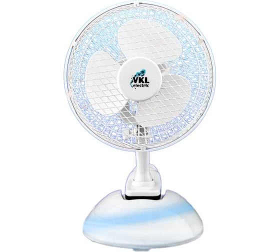 Изображение товара Вентилятор настольный VKL electric VTF-03 White 20 Вт 2 режима белый 1209172