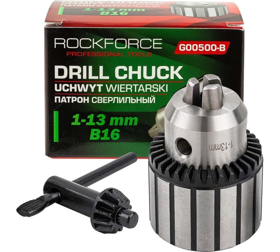 Изображение товара Патрон цанговый для дрели Rockforce 1-13мм, B16 RF-G00500-B(61422)