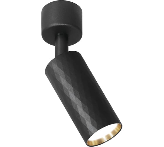 Изображение товара Накладной светильник Wolta Piccole под лампу MR11 с цоколем GU10 Чёрный/золото WSL-MR11/S17BG