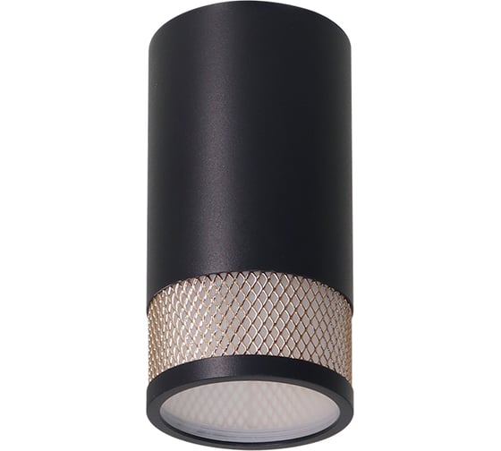 Изображение товара Накладной светильник Wolta Rete под лампу GU10 Черный матовый/золото WSL-GU10/12BG