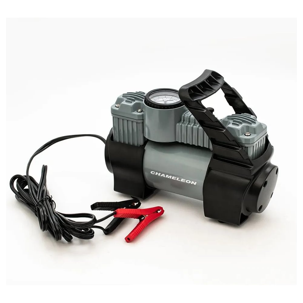 Изображение товара Компрессор CHAMELEON AC-250 портативный с аккумулятором и максимальным давлением 10 атм