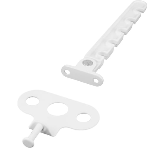 Изображение товара Ограничитель открывания DORF металлический, 5-ти позиционный, белый CGFC005C-9016/УП