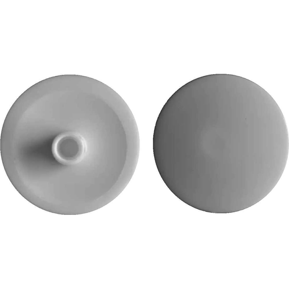 Изображение товара Заглушка на эксцентрик Левша 18 мм 20 шт серый для мебели