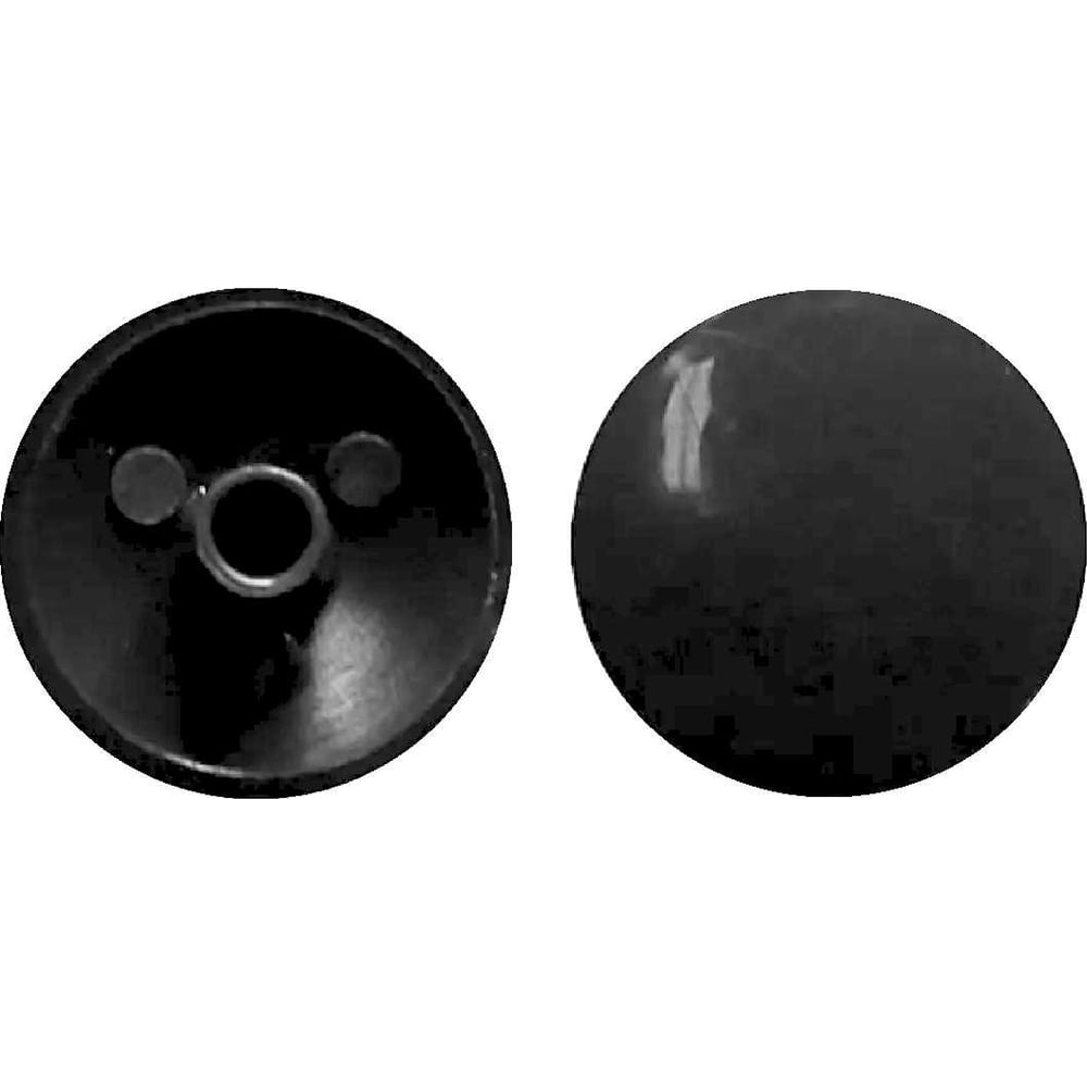 Изображение товара Заглушка на эксцентрик Левша 18 мм черная 20 шт мебельные аксессуары