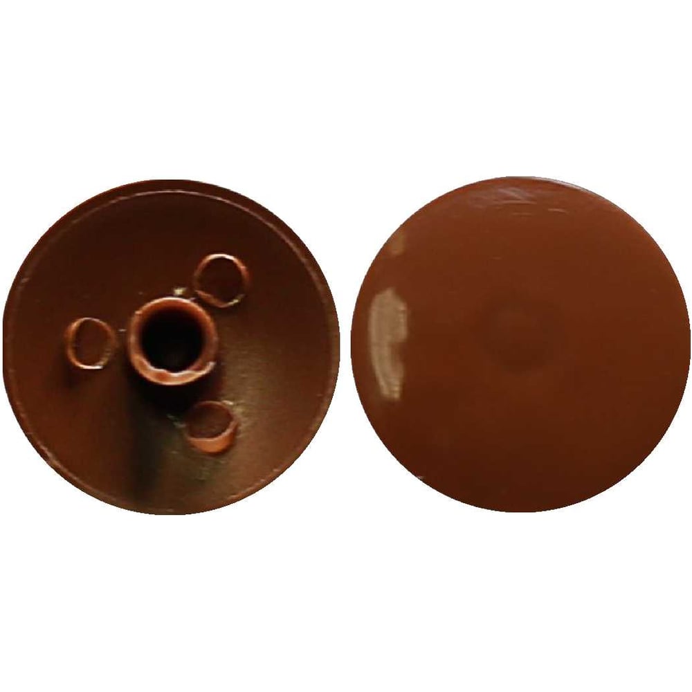 Изображение товара Заглушка на эксцентрик Левша 18 мм коричневая 20 шт