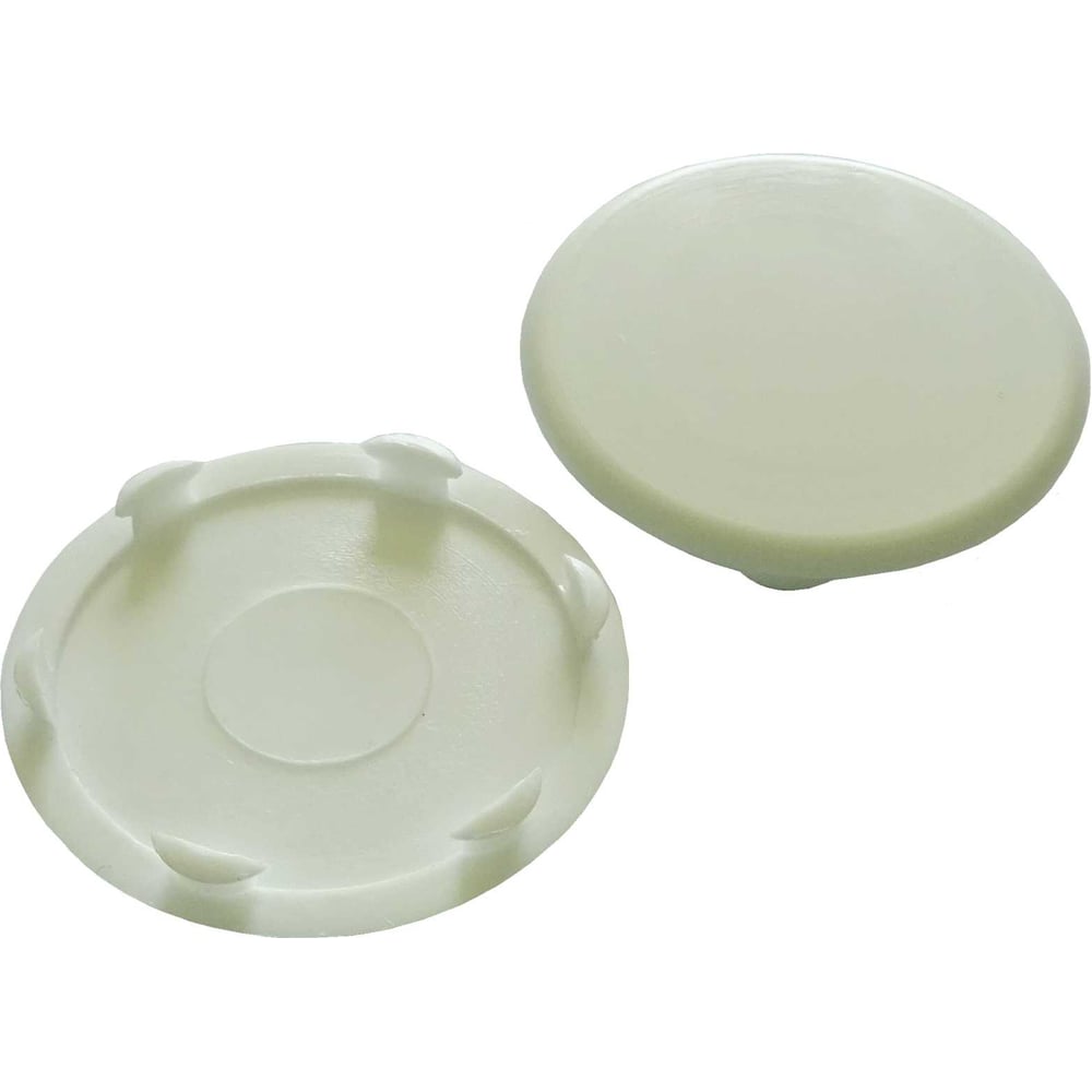 Изображение товара Заглушка для отверстий в мебели Левша D35 ( 4 шт), белый У8-9130.Б