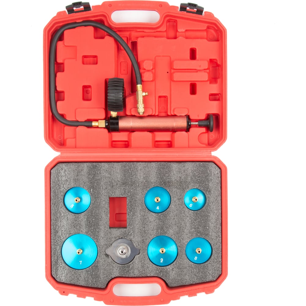 Изображение товара Набор для тестирования герметичности системы охлаждения WIEDERKRAFT WDK-214313