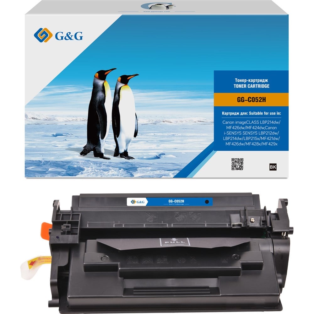 Изображение товара Картридж лазерный G&G GG-C052H черный 9000 страниц для Canon MF421/426/428/429/LBP 212/214/215 1895800