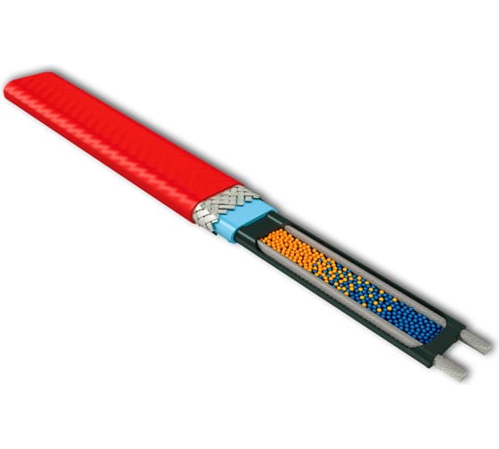 Изображение товара Саморегулирующийся нагревательный кабель ТЕРМ RGS30-2CR, 4.8 м 4687206361201