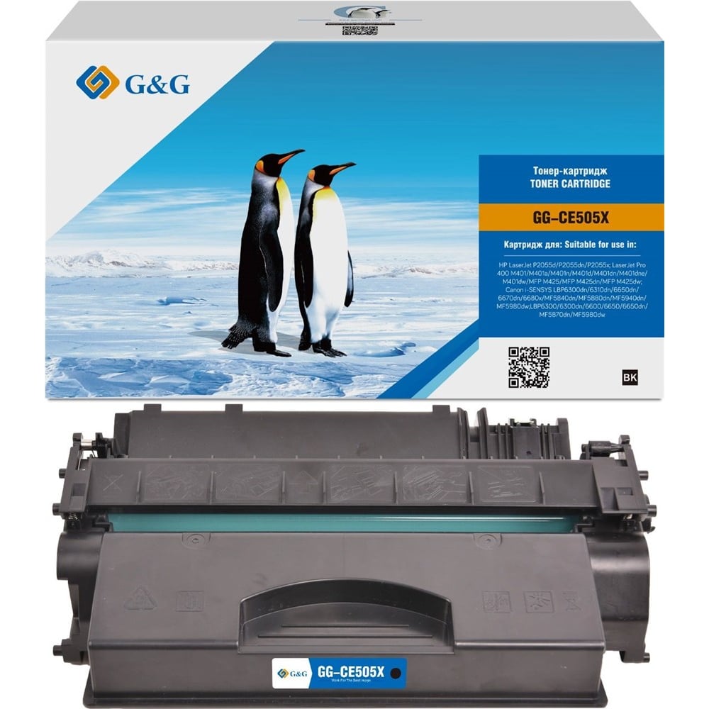 Изображение товара Лазерный картридж G&G GG-CE505X черный для HP LaserJet P2055