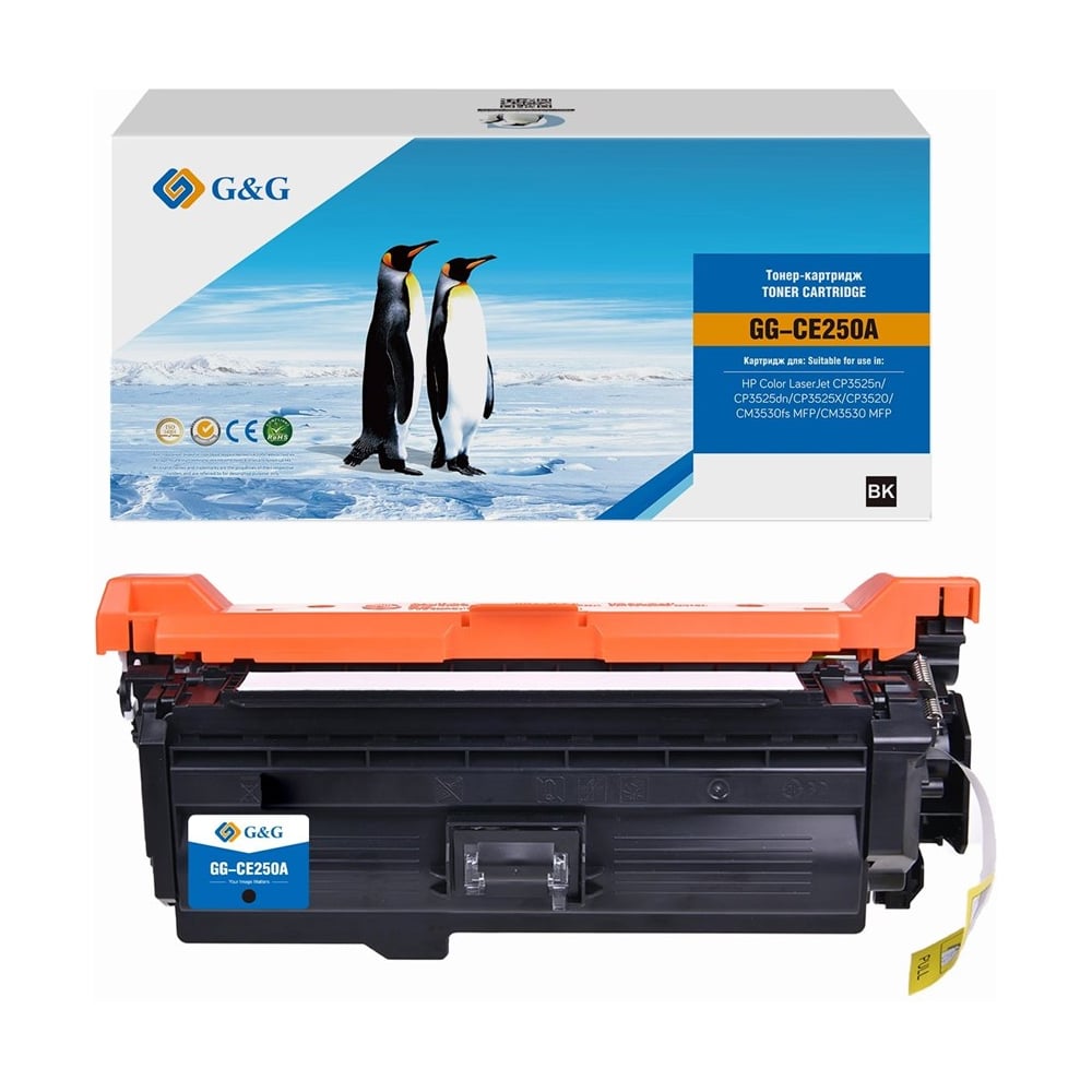 Изображение товара Картридж лазерный G&G GG-CE250A черный для HP — 5000 страниц совместимость