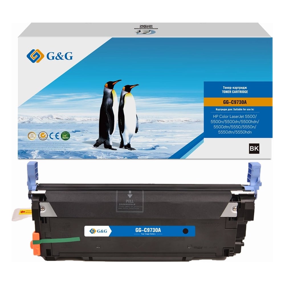 Изображение товара Картридж лазерный G&G GG-C9730A черный 13000 страниц совместимость HP 5500 серии