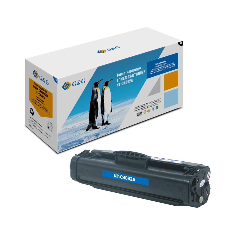 Изображение товара Лазерный картридж G&G GG-C4092A черный 2500 страниц для HP LJ 1100/3200/3220