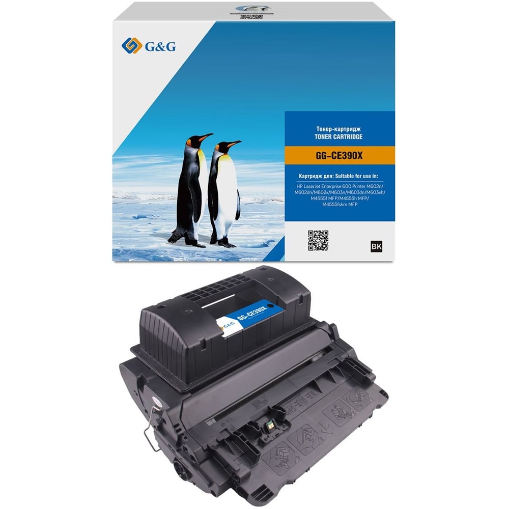 Изображение товара Картридж лазерный G&G GG-CE390X черный 24000 страниц для HP LJ Enterprise 600 M602n/M603n/M4555f MFP 1895802