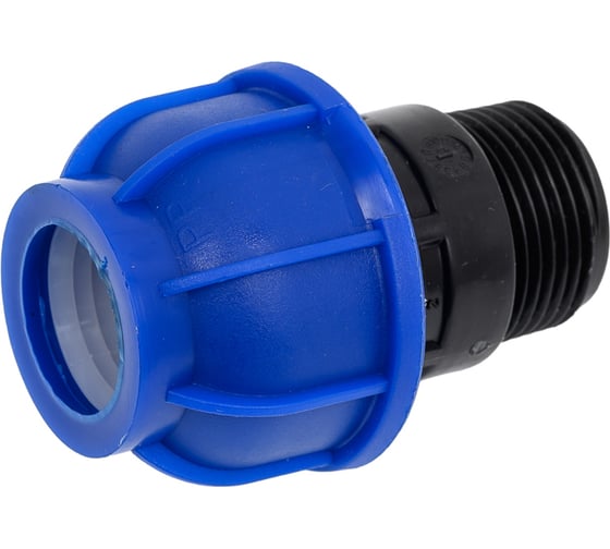 Изображение товара Муфта компрессионная для ПНД труб Millennium 20-3/4 с наружной резьбой PFMM2034