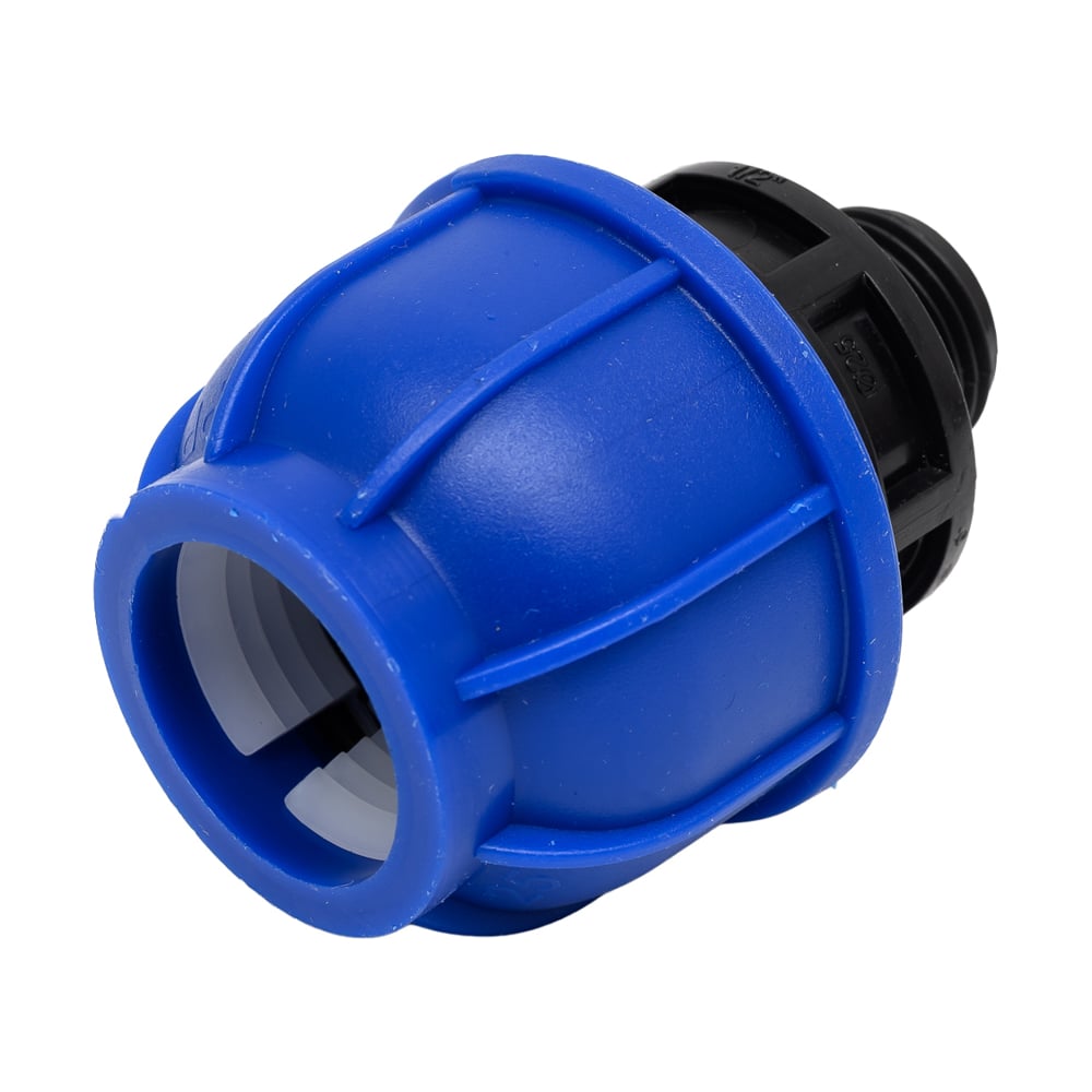 Изображение товара Муфта компрессионная для ПНД труб Millennium 25-1/2 с наружной резьбой PFMM2512