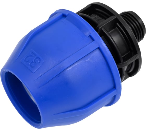 Изображение товара Муфта компрессионная для ПНД труб Millennium 32-1/2 с наружной резьбой PFMM3212