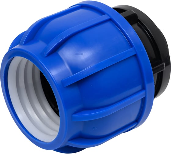 Изображение товара Муфта компрессионная для ПНД труб Millennium 63-1 1/2 с наружной резьбой PFMM6340